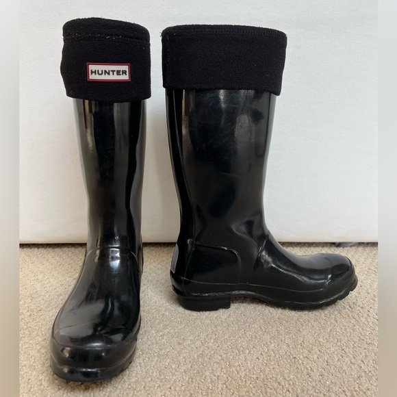 Women Hunter Boots - Glossy Black - Tall - 5 - Picture 2 of 4